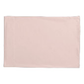 Housse D'oreillers Monogramme et nom personnalisé moderne Pastel Pink (Dos-gauche)