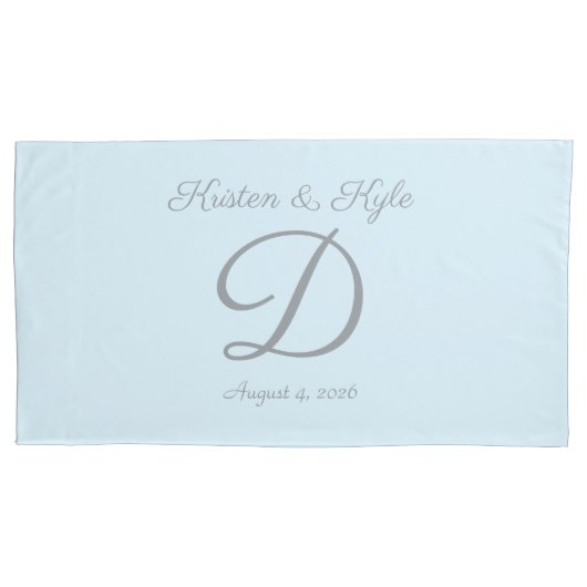 Housse D'oreillers Monogrammed wedding gift (devant-gauche)