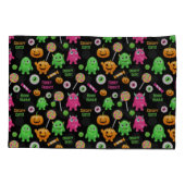 Housse D'oreillers Monstres "Déplaisants mignons" et Halloween amusan (Dos-gauche)