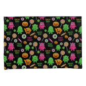 Housse D'oreillers Monstres "Déplaisants mignons" et Halloween amusan (devant-Droit)