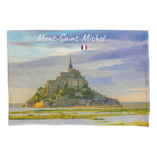 Housse D'oreillers Mont-Saint-Michel, France - Abbaye médiévale