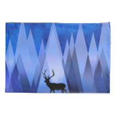 HOUSSE D'OREILLERS MONTAGNES GÉOMÉTRIQUES BLEUES (Dos)