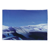 Housse D'oreillers Montagnes neigeuses, panorama hivernal (Dos)