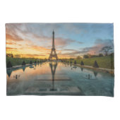 Housse D'oreillers Monuments | Eiffel Tower Sunrise (devant)
