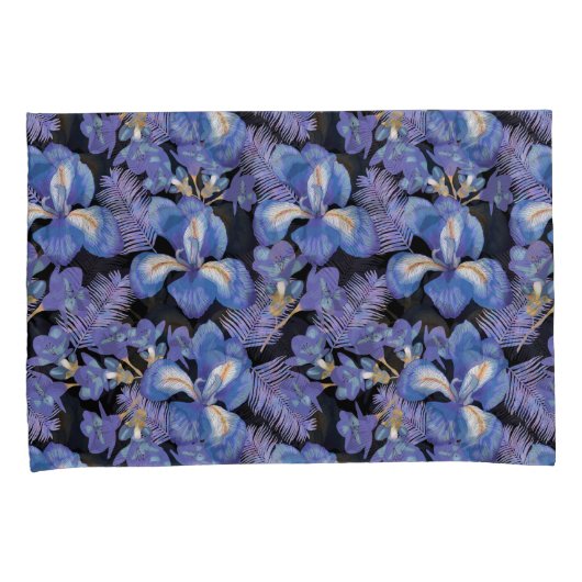 Housse D'oreillers moody iris (devant-Droit)