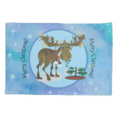 Housse D'oreillers Moose de Noël ~ (Dos)