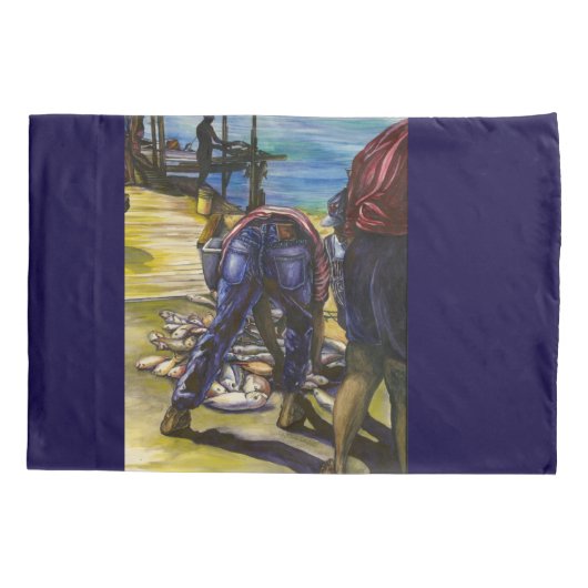 Housse D'oreillers Morning's Catch, Harbour Island, Bahamas (Dos)