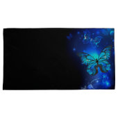 Housse D'oreillers Morpho Butterfly in the Dark Background (devant-Droit)