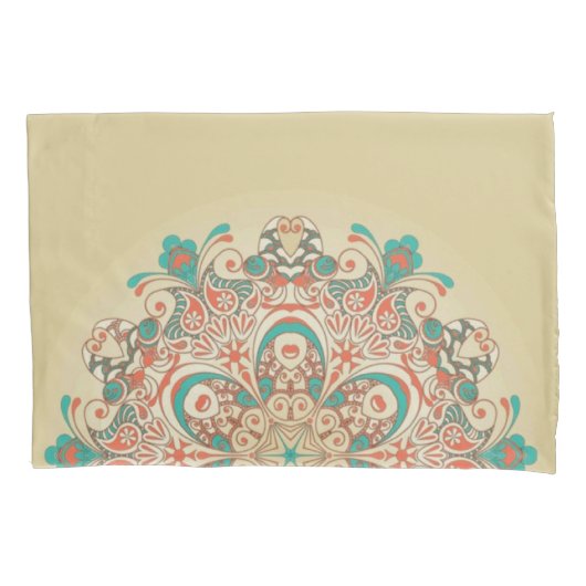 Housse D'oreillers Mosaïque Mandala Kaleidoscope - Pillowcase (devant)
