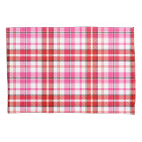 Motif à carreaux Tartan Blanc Rouge Rose 