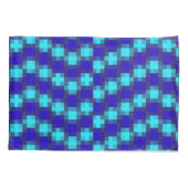 Housse D'oreillers Motif À damiers bleu, Pillowcase (Dos)