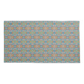 Housse D'oreillers Motif à fleurs bleues (Dos-gauche)