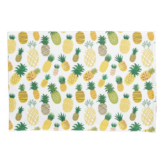 Housse D'oreillers Motif à la mode d'ananas (devant-gauche)