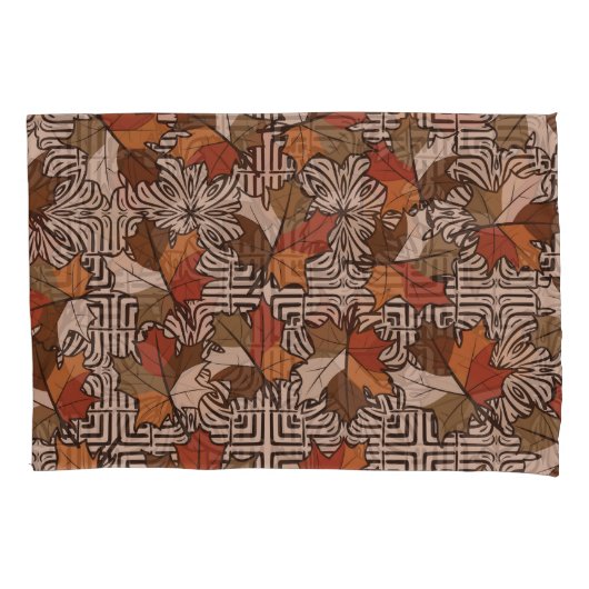 Housse D'oreillers Motif à quatre doigts Maple Feuille (devant)