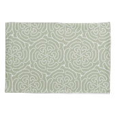 Housse D'oreillers Motif abstrait à la sauge ornementale (Dos)