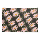 Housse D'oreillers Motif Abstrait blanc Fleur de marguerite (Dos)