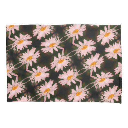 Housse D'oreillers Motif Abstrait blanc Fleur de marguerite (devant)