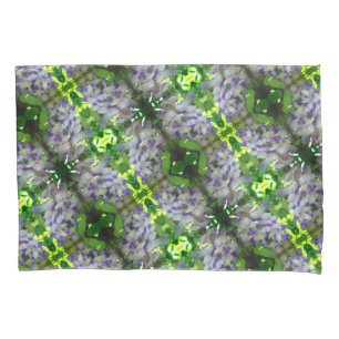 Housse D'oreillers Motif Abstrait de fleurs de glycine violette