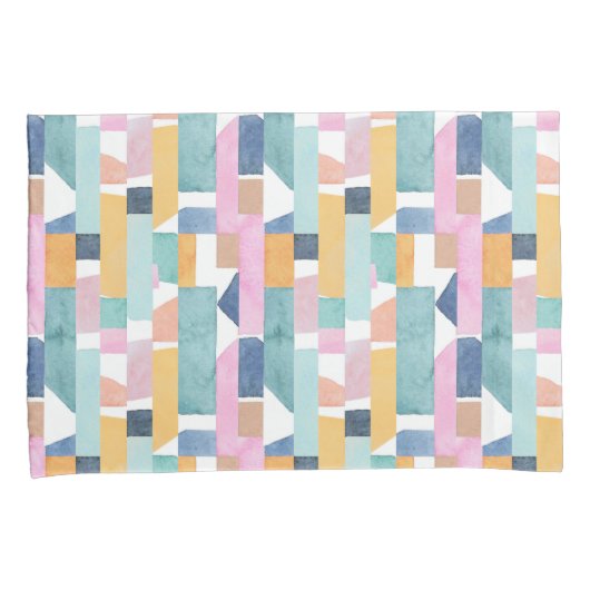 Housse D'oreillers Motif abstrait de forme d'aquarelle (devant-Droit)