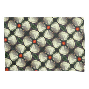 Housse D'oreillers Motif Abstrait de la Fleur de Tulipe blanche