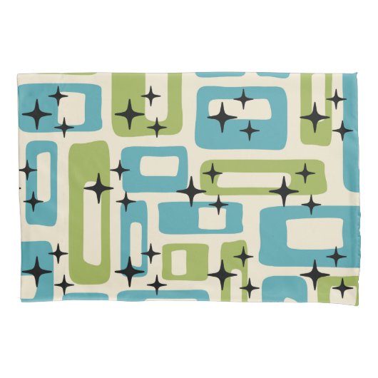 Housse D'oreillers Motif Abstrait moderne du milieu du siècle (devant-gauche)