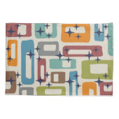 Housse D'oreillers Motif Abstrait moderne rétro du milieu du siècle (Dos-gauche)