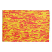 Housse D'oreillers Motif Abstrait orange rouge jaune (Dos-gauche)