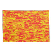 Housse D'oreillers Motif Abstrait orange rouge jaune (Dos-Droit)