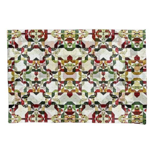 Housse D'oreillers motif abstrait rouge (devant)