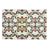 Housse D'oreillers motif abstrait rouge (Dos)