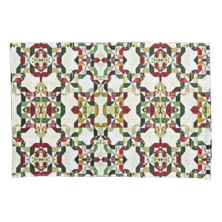 Housse D'oreillers motif abstrait rouge