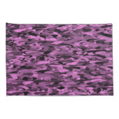 Housse D'oreillers Motif Abstrait Violet Noir (Dos-Droit)