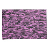 Housse D'oreillers Motif Abstrait Violet Noir (devant-Droit)