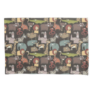 Housse D'oreillers Motif africain d'animaux