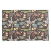 Housse D'oreillers Motif africain d'animaux (devant-Droit)