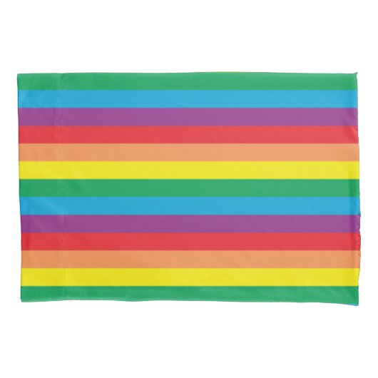 Housse D'oreillers Motif arc-en-ciel simple (devant-gauche)