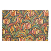 Housse D'oreillers Motif Art nouveau floral rétro Décoratif (Dos)