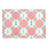 Housse D'oreillers motif aux fleurs roses (devant)