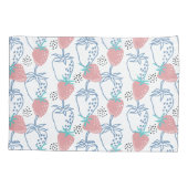 Housse D'oreillers ٍ Motif aux fraises (Dos-gauche)