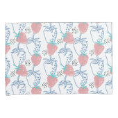 Housse D'oreillers ٍ Motif aux fraises (devant-Droit)