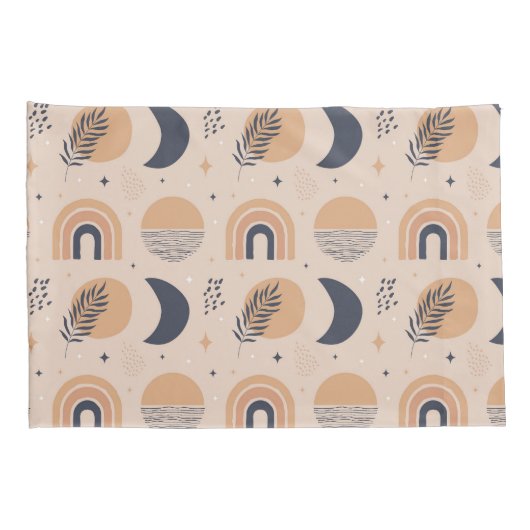 Housse D'oreillers Motif bio Boho (Dos-Droit)