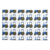 Housse D'oreillers Motif bleu de tracteur (Dos-gauche)
