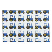 Housse D'oreillers Motif bleu de tracteur (Dos-Droit)