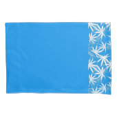 Housse D'oreillers Motif bleu et blanc clair (devant)