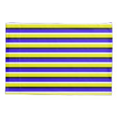 Housse D'oreillers Motif Bleu Jaune (Dos)