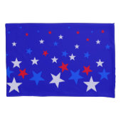 Housse D'oreillers Motif bleu, rouge et blanc (devant-gauche)