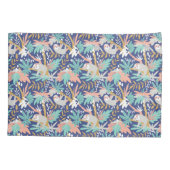 Housse D'oreillers Motif bleu tropical de paresse (Dos-gauche)
