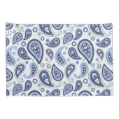 Housse D'oreillers Motif Blue Paisley (Dos-Droit)