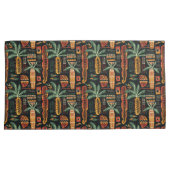 Housse D'oreillers Motif Boho Tropical Africain Mudcloth (devant-Droit)