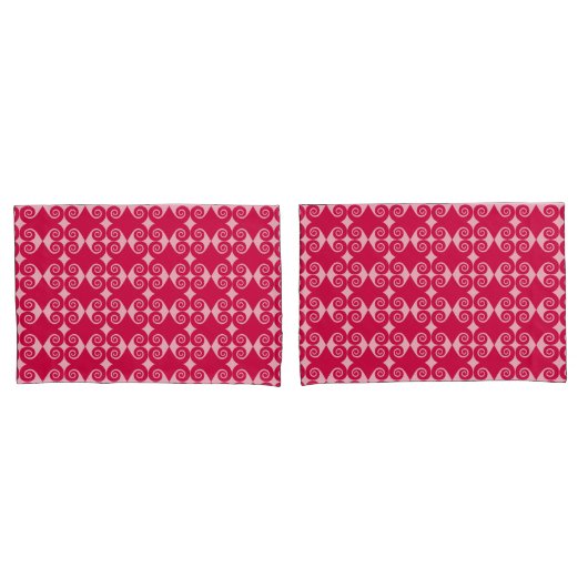Housse D'oreillers Motif Bouclé Diamant (devant-Set)